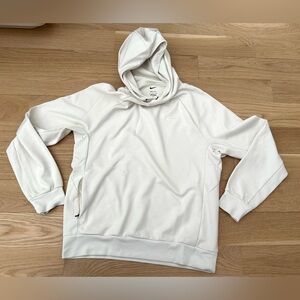 Nike Dri-Fit Hoodie Mens Small ivory Pullover Sweatshirt Running size S